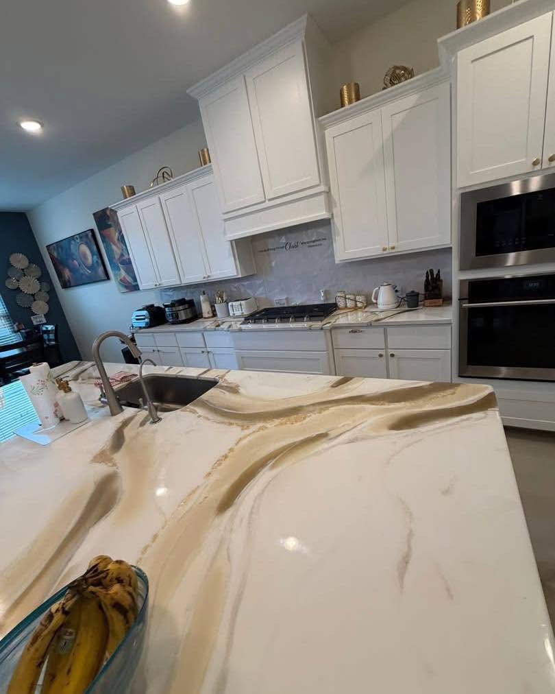 Kitchen island cleaned by Ever Clean House Cleaning